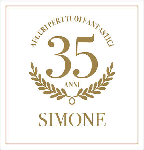 etichetta personalizzata per compleanno o anniversario: MC01M