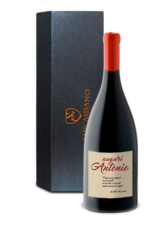 magnum con cera lacca e scatola in legno