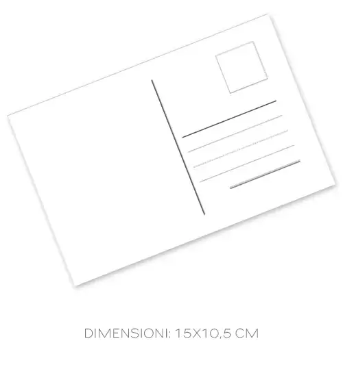 cartolina personalizzata con retro neutro