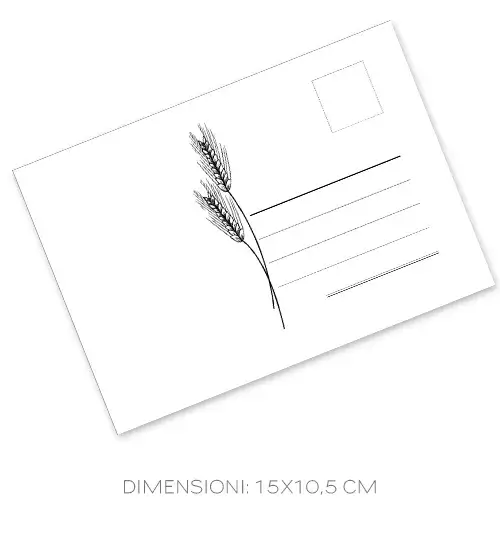 cartolina personalizzata coordinata con etichetta M037S per comunione/cresima