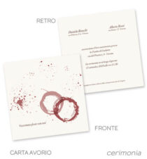 invito P041V nel formato quadrato su carta avorio