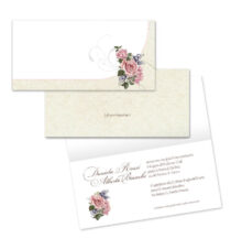 invito cerimonia rettangolare con rose - codice PE01V